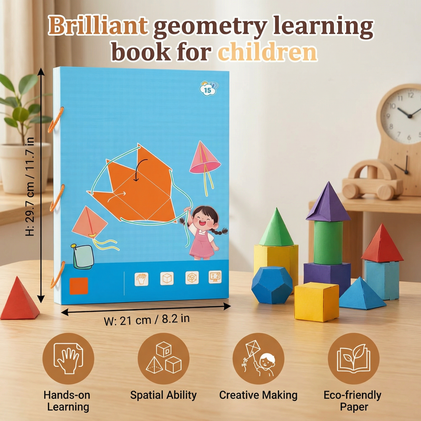 Brilliant Geometry Learning Book for Children