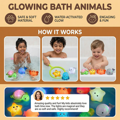 Glowing Bath Animals