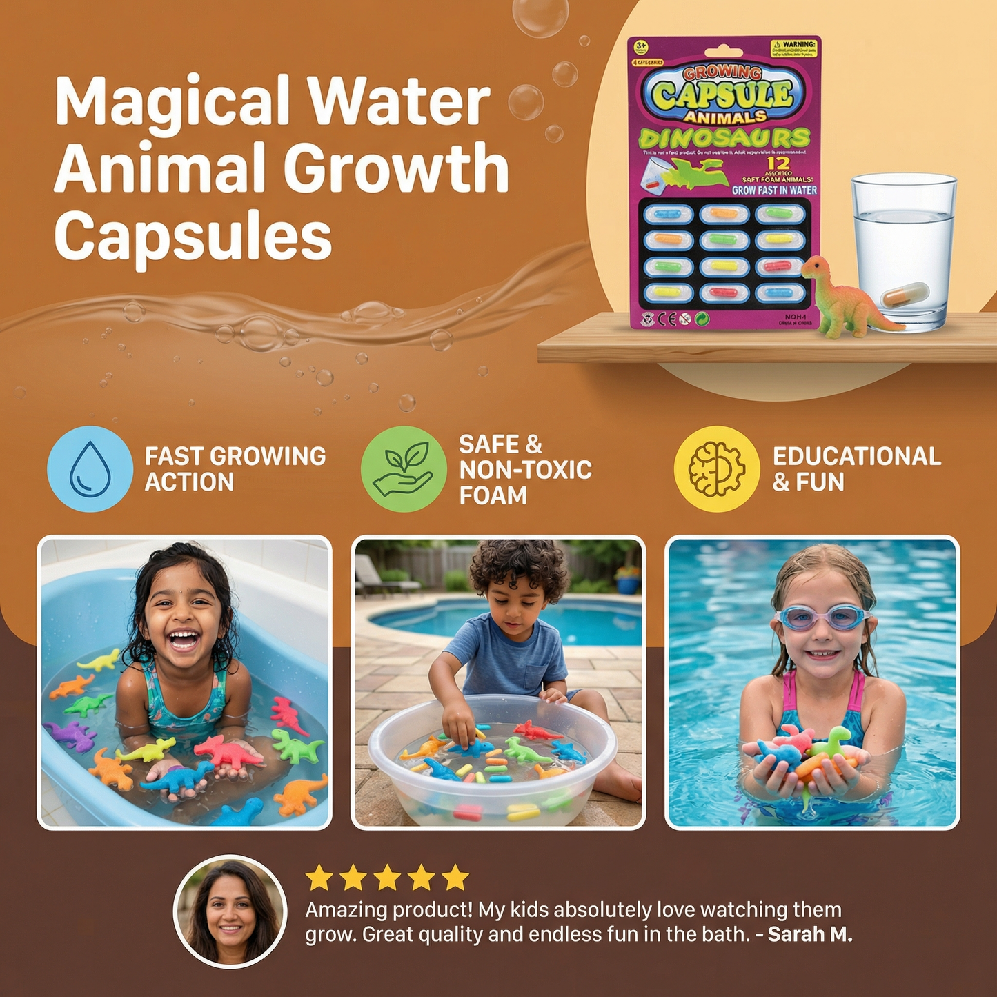 Magical Water Animal Growth Capsules