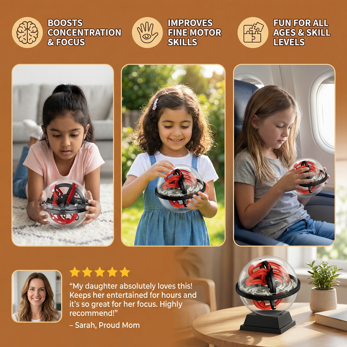 3D Maze Puzzle Ball