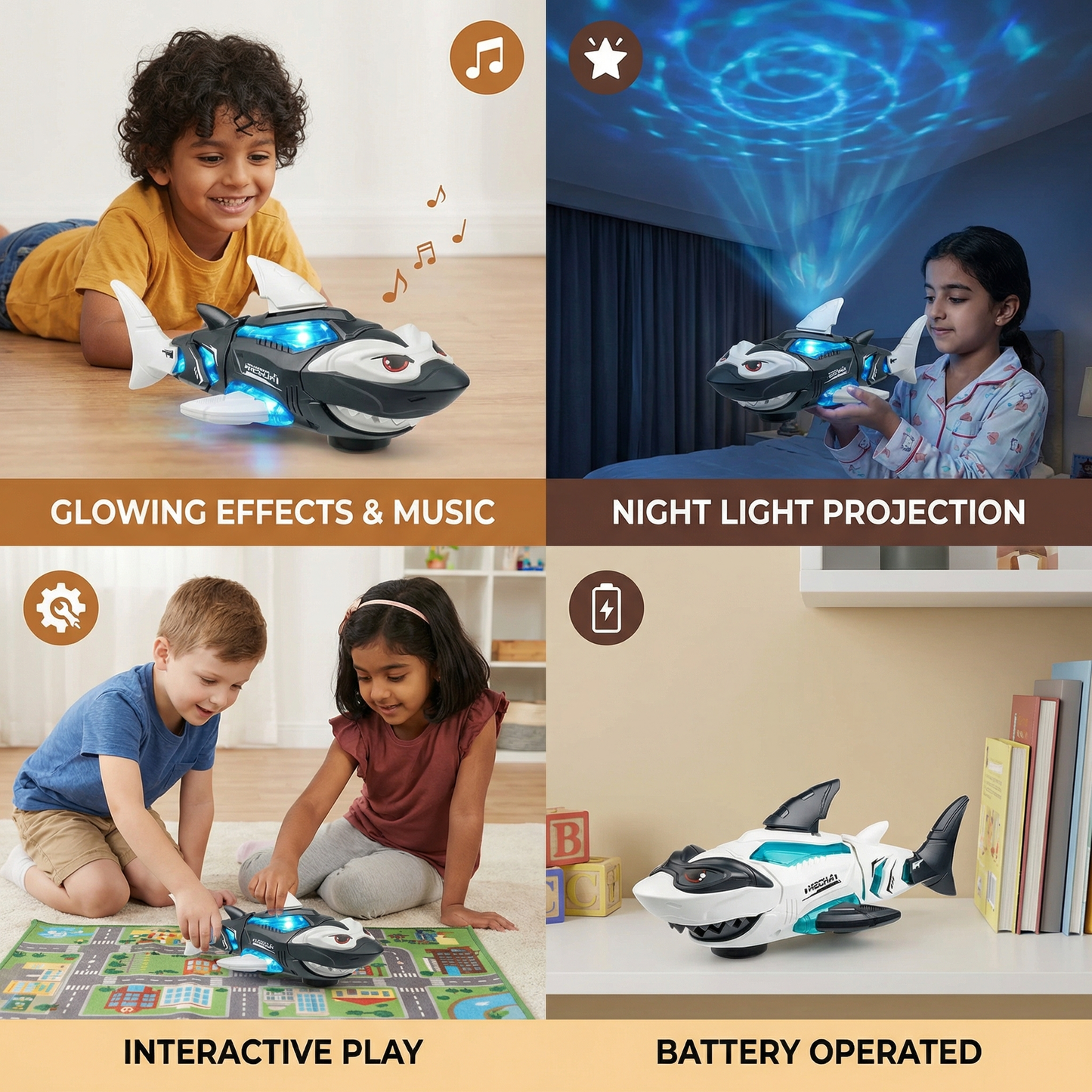 Glowing Musical Shark Children’s Toy