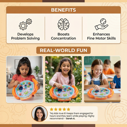 3D Ball Maze Wheel – Skill and Learning Game