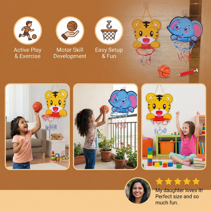 Cute Animal Basketball Set for Kids