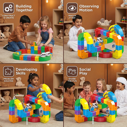 Magic Cube Track Railway Kids Toy