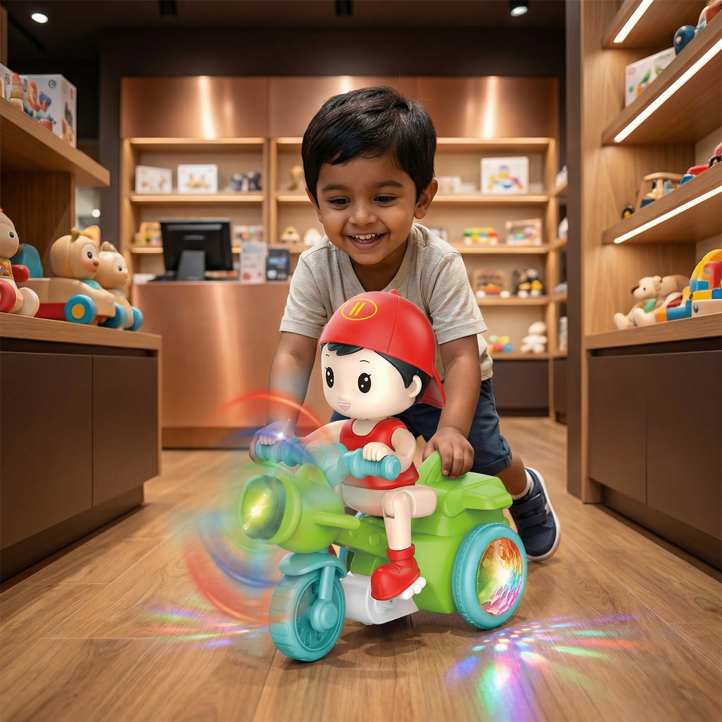 Glowing Music Kids Stunt Scooter Toy