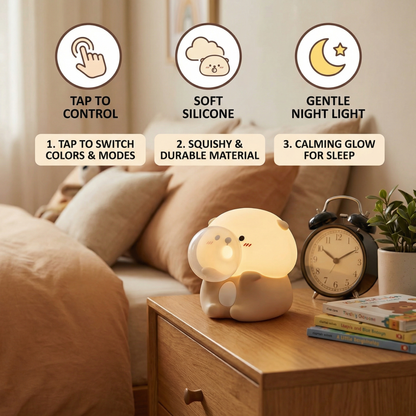 Cute Bubble Otter Silicone Night Light