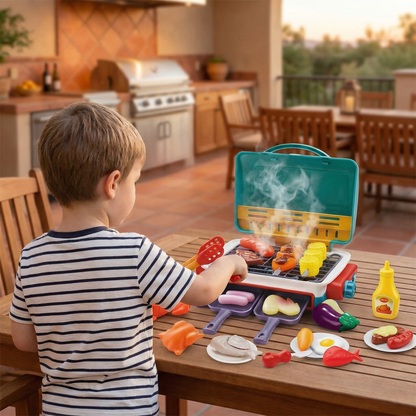 My First BBQ Grill – Kids’ Kitchen with Smoke Effect and Color-Changing Food