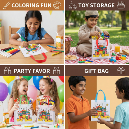 Kids’ Craft and Coloring Bag Set with Markers