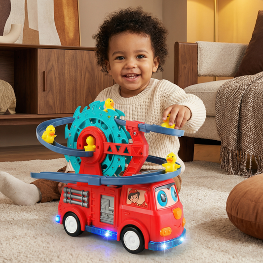 Fire Truck Duck Slide Play Car