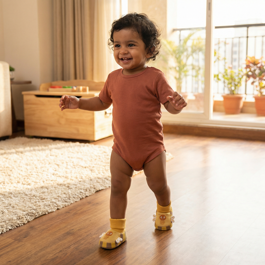 Ultra-Soft Baby Sock Shoes – Warm, Non-Slip & Comfortable