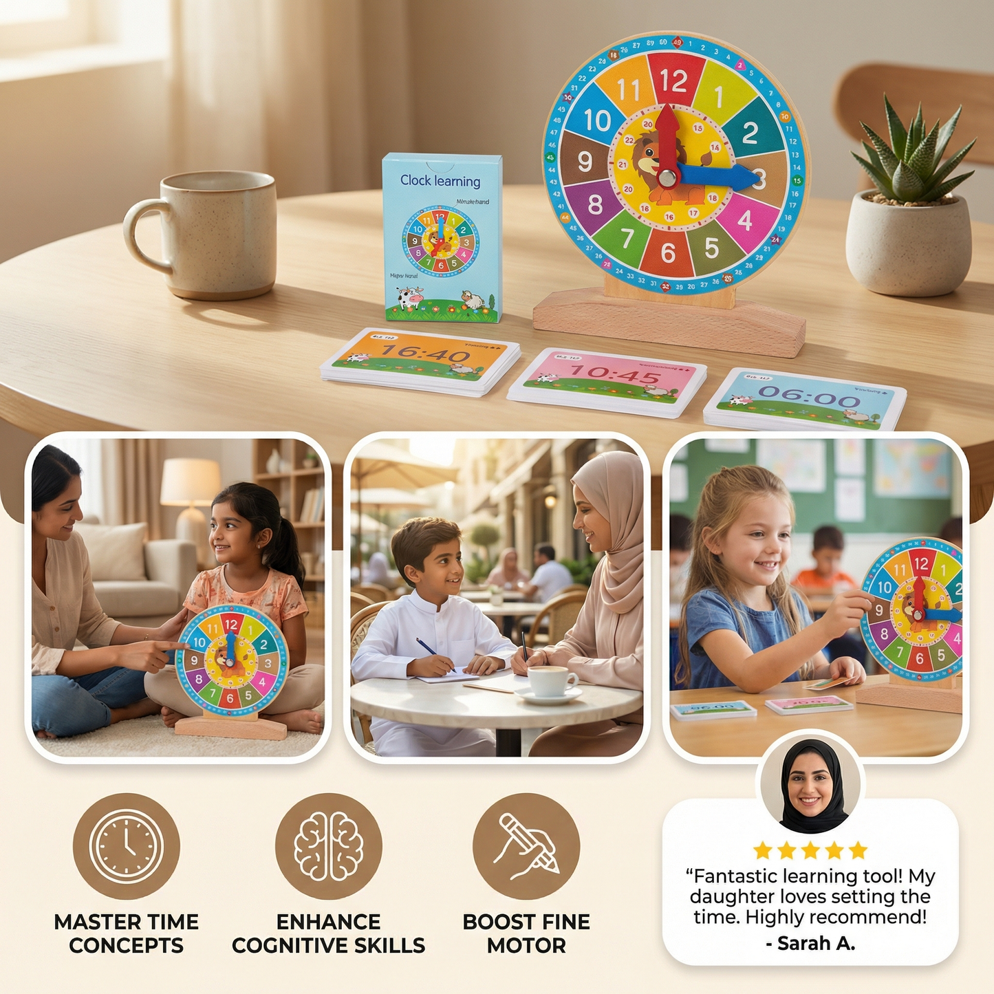 Educational Montessori Time Learning Toy