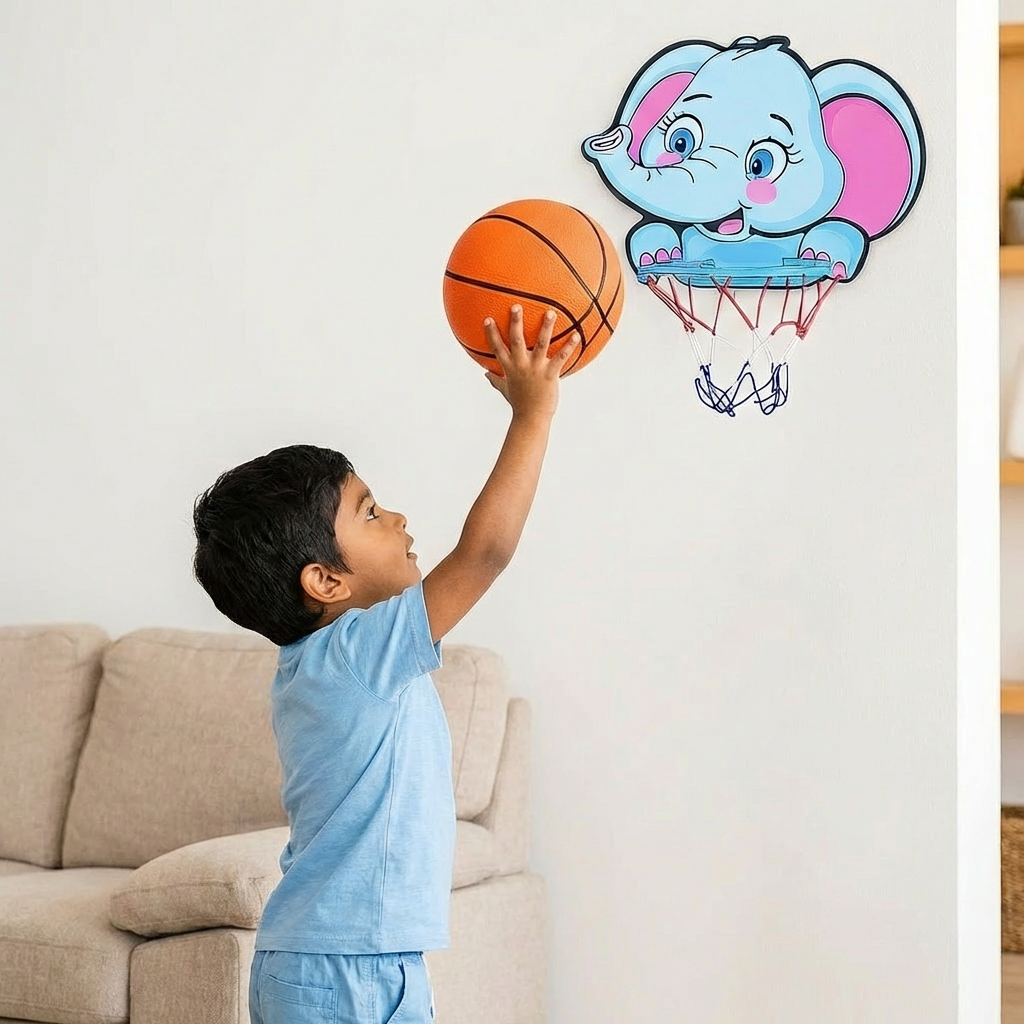 Cute Animal Basketball Set for Kids