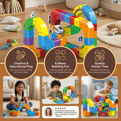 Magic Cube Track Railway Kids Toy