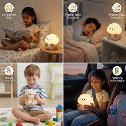 Cute Bubble Otter Silicone Night Light