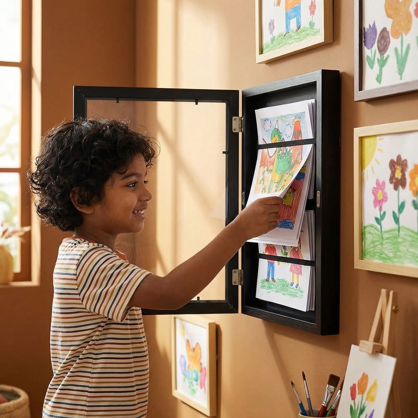 Picture Frame – Holds Up to 150 Drawings