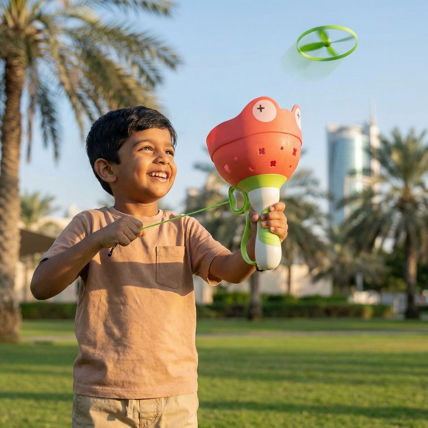 Flight Propeller Toy with String Launcher