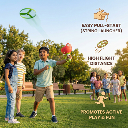 Flight Propeller Toy with String Launcher