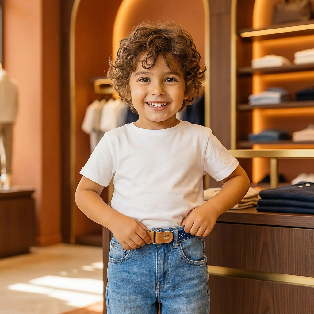 Comfortable Elastic Children's Belts - Suitable for All Ages