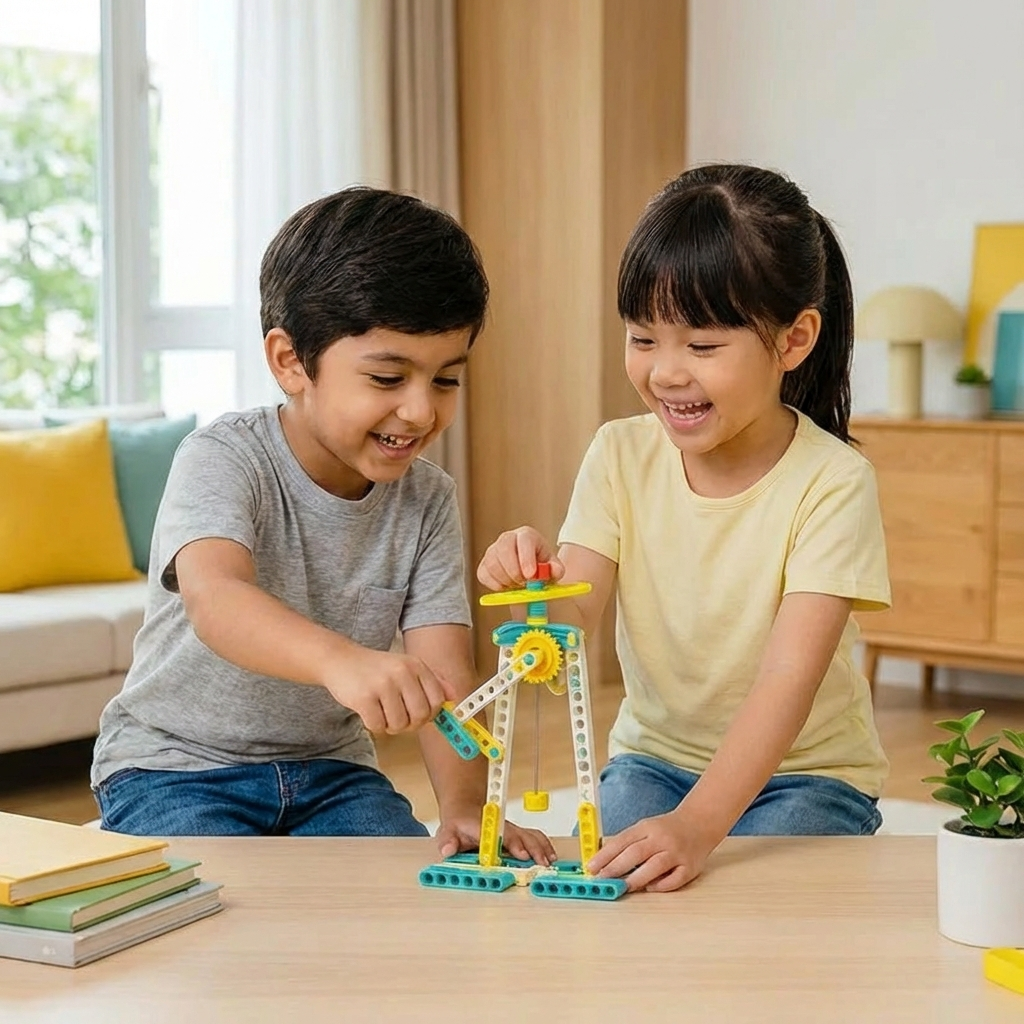 3-in-1 Science and Technology Building Block Playset