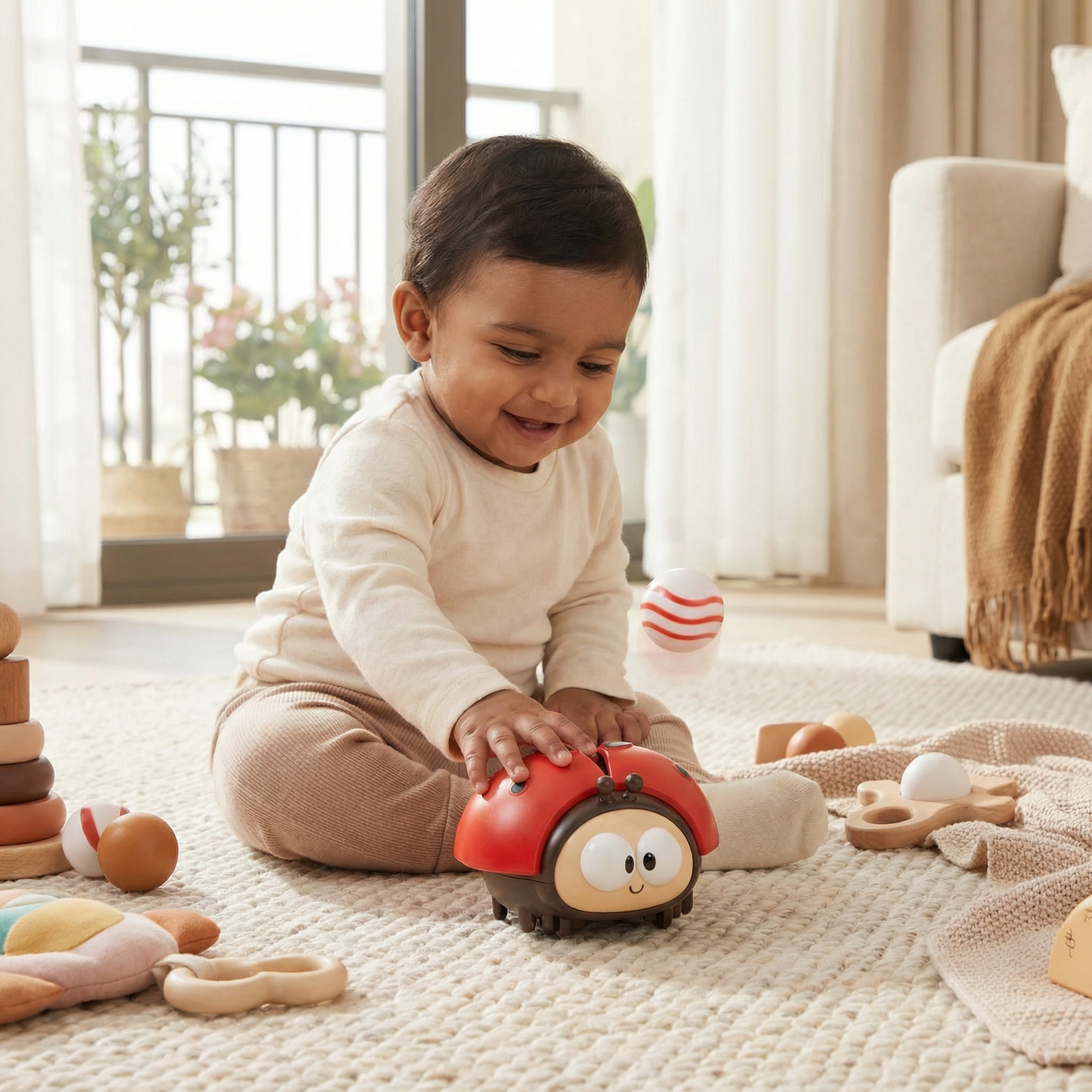 Ladybug Balloon Toy for Babies