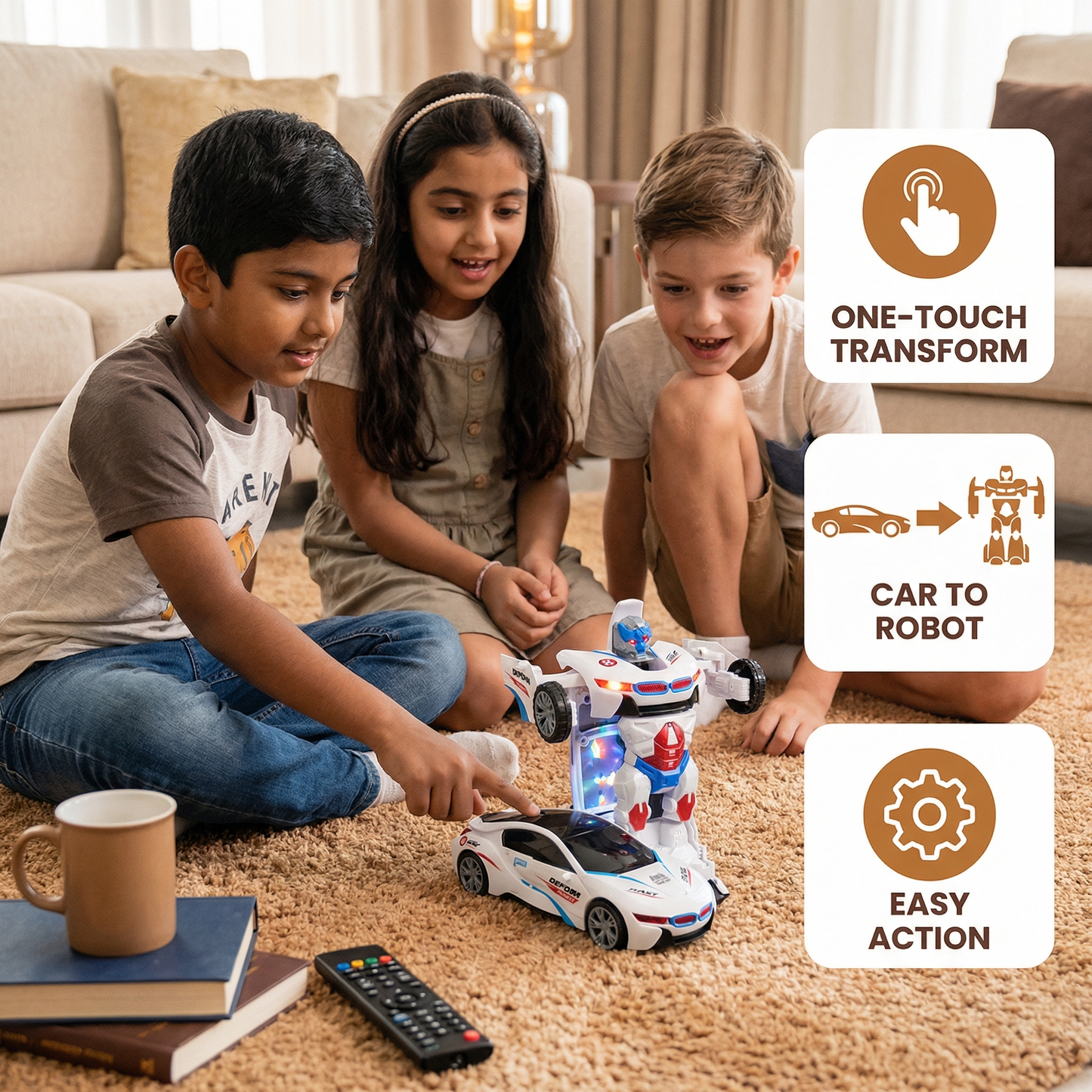 Transformable Race Car Toy