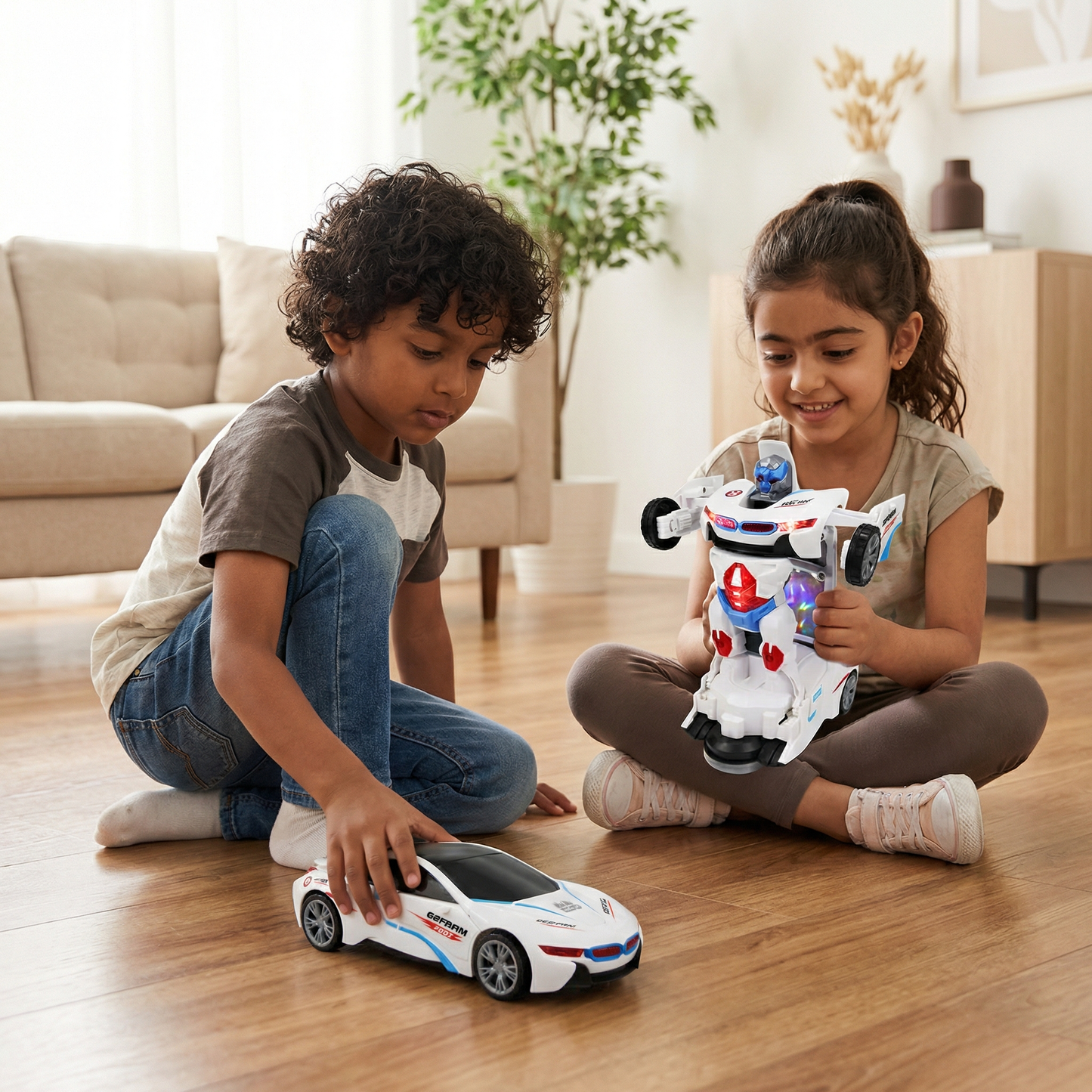 Transformable Race Car Toy