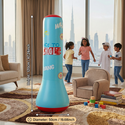 Inflatable children's punching bag with water filling