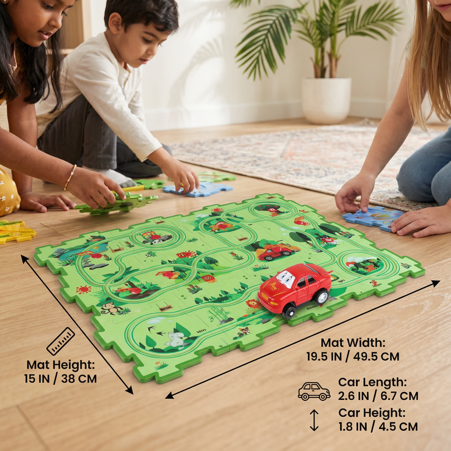 Puzzle Track Building Race