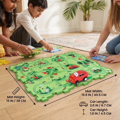 Puzzle Track Building Race