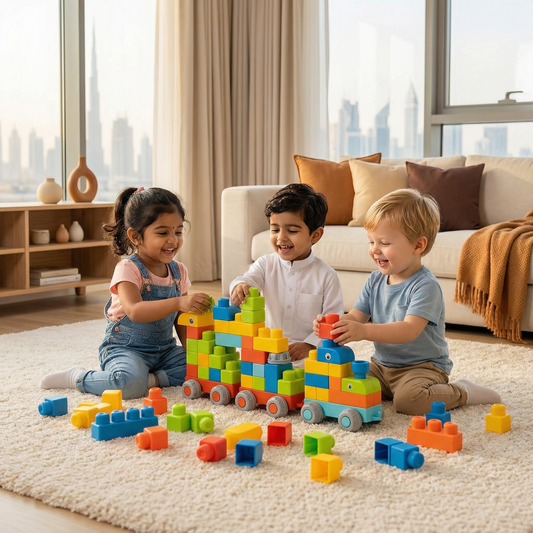 Child-Safe Rubber Building Blocks for Early Learning
