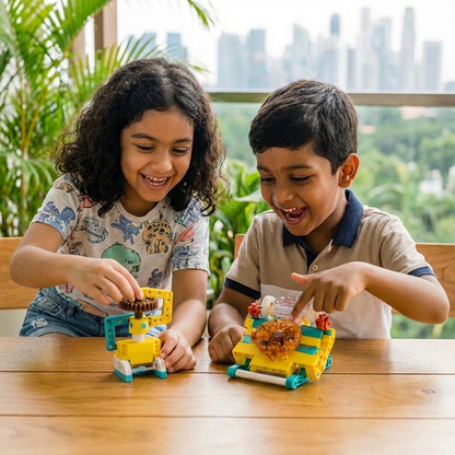 3-in-1 Science and Technology Building Block Playset