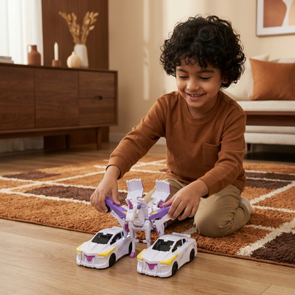 Transforming Unicorn Toy Cars