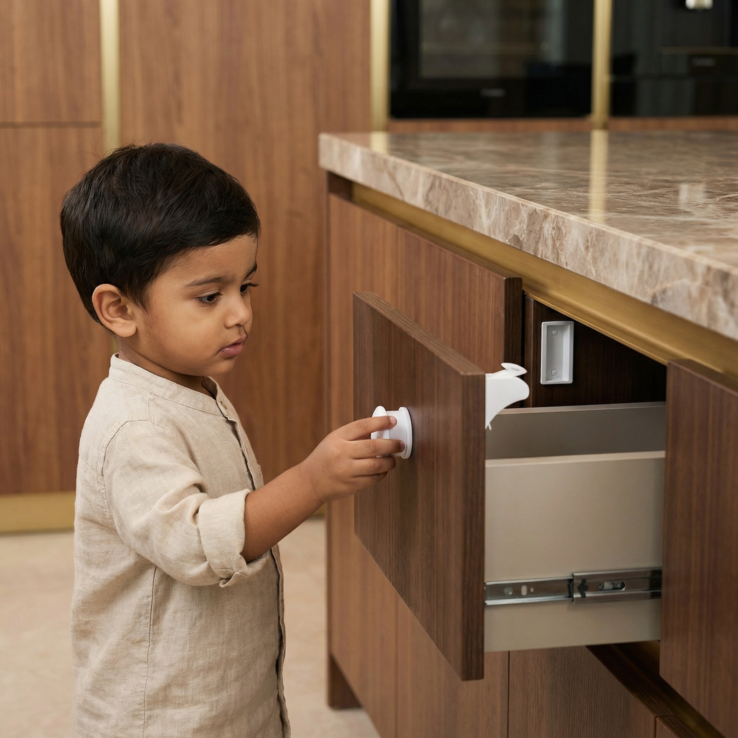 Magnetic Child Safety Cabinet and Door Set