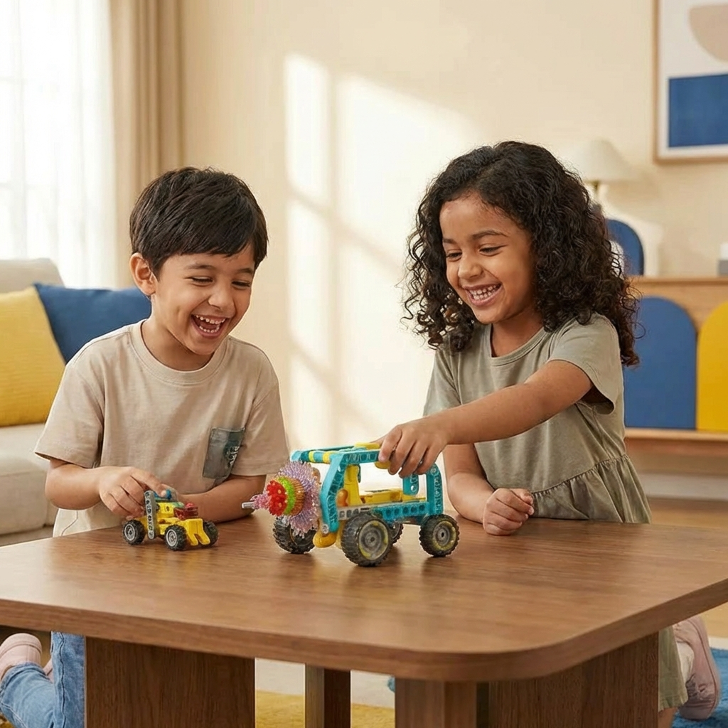 3-in-1 Science and Technology Building Block Playset