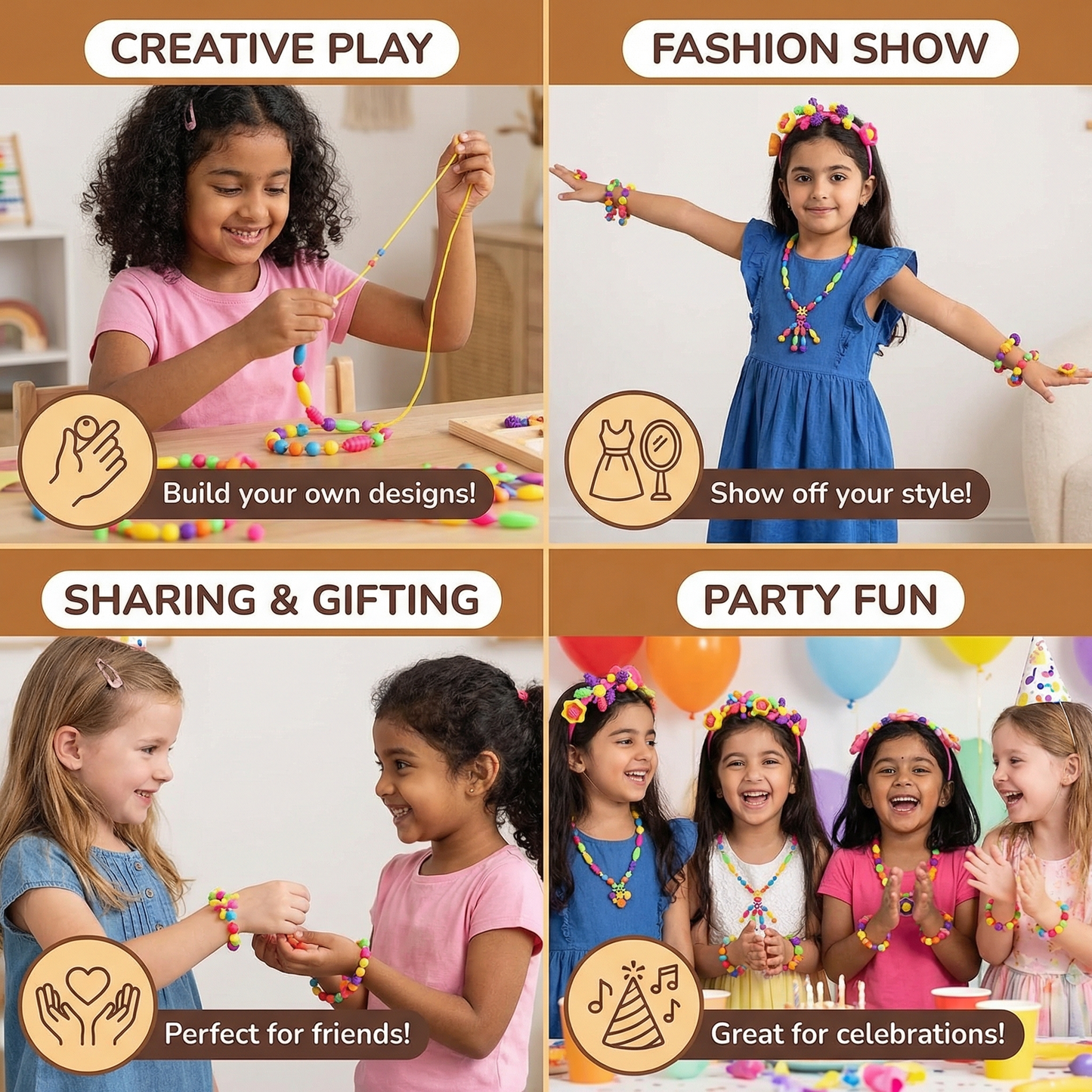 Jewelry Game Pieces for Children