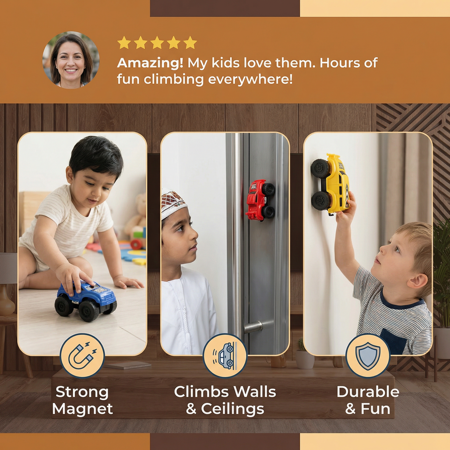 Magnetic Wall Climbing Cars