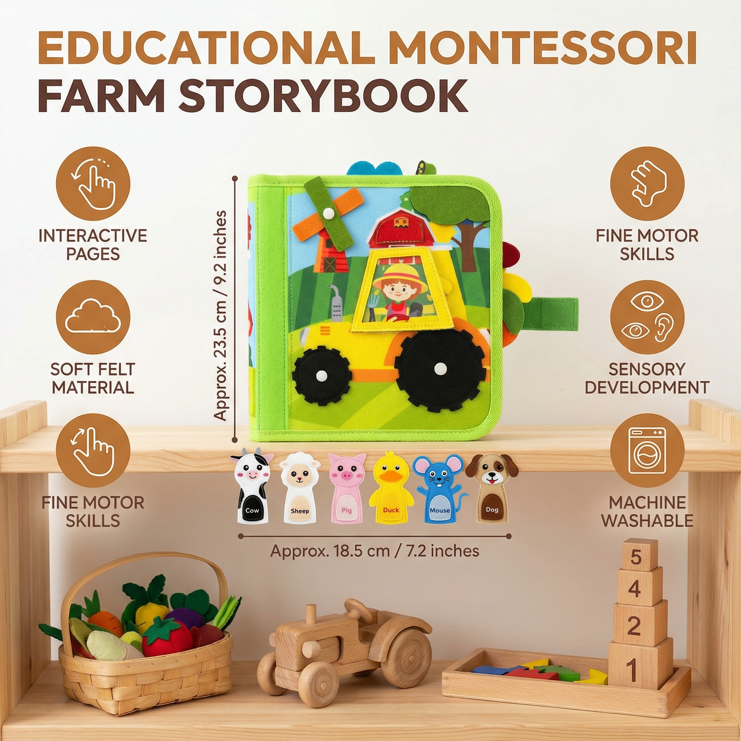 Educational Montessori Farm Storybook