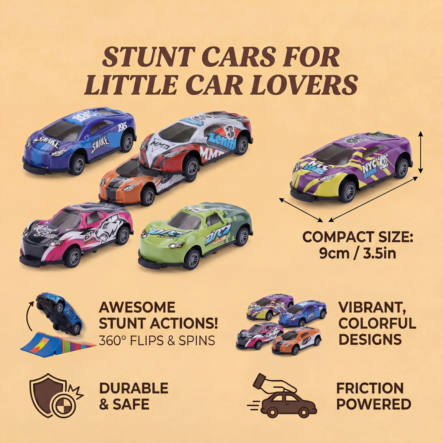 Stunt Cars for Little Car Lovers