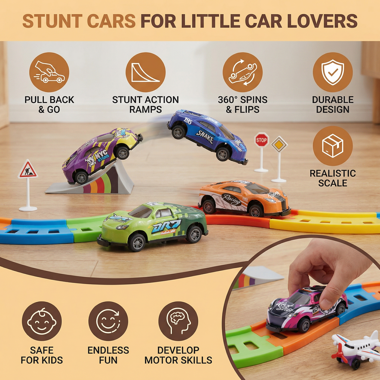 Stunt Cars for Little Car Lovers