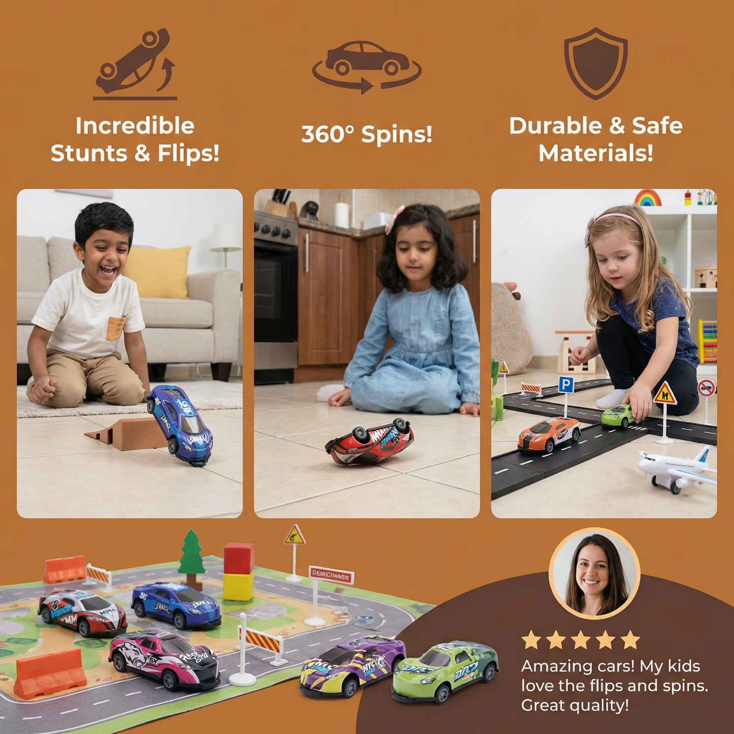 Stunt Cars for Little Car Lovers