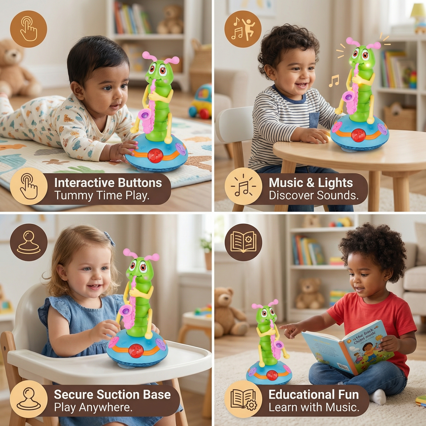 Dancing Saxophone Caterpillar Children’s Toy