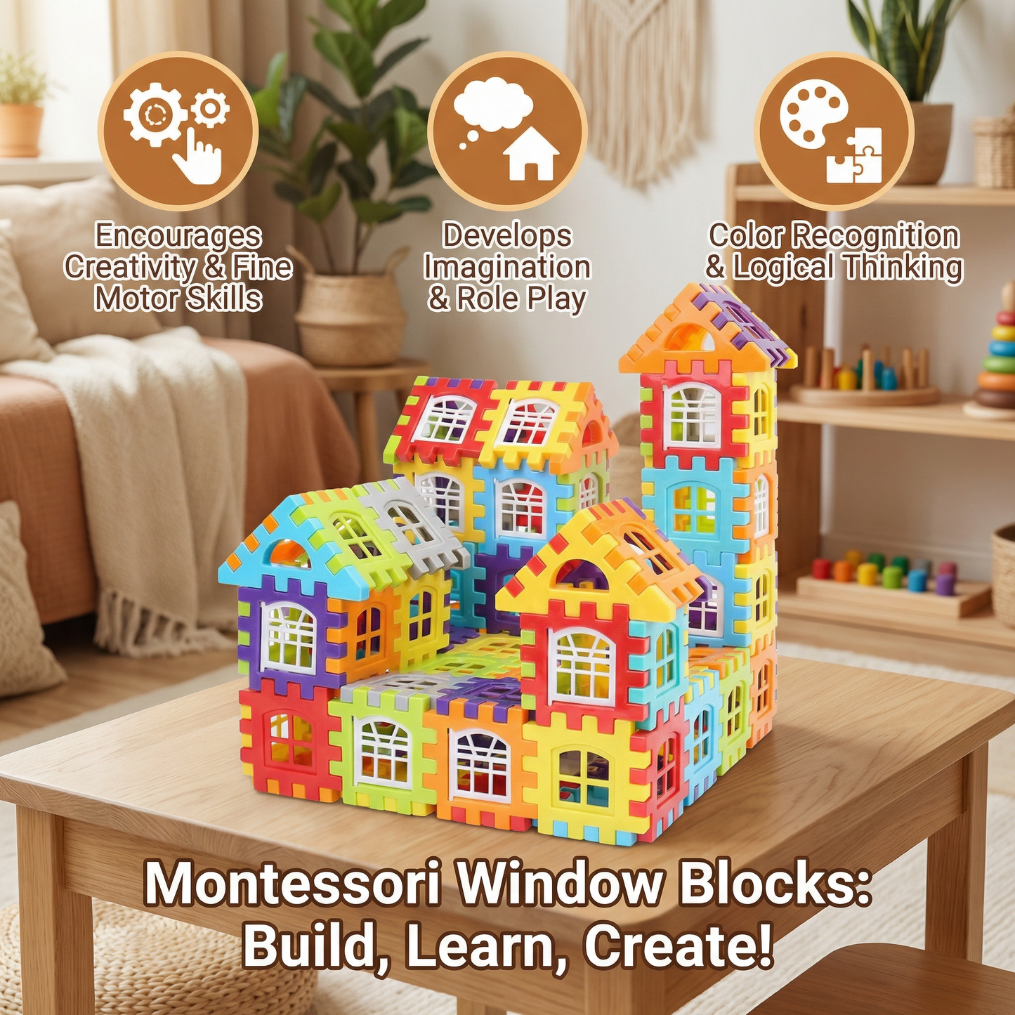 Montessori Window Blocks for Children