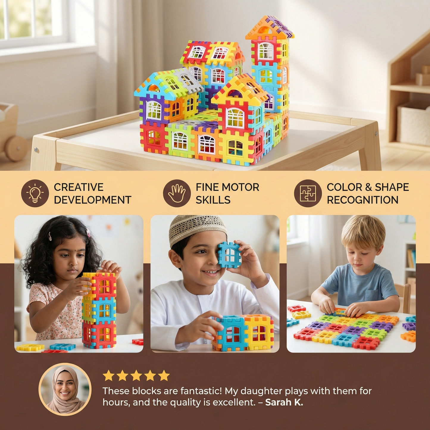 Montessori Window Blocks for Children