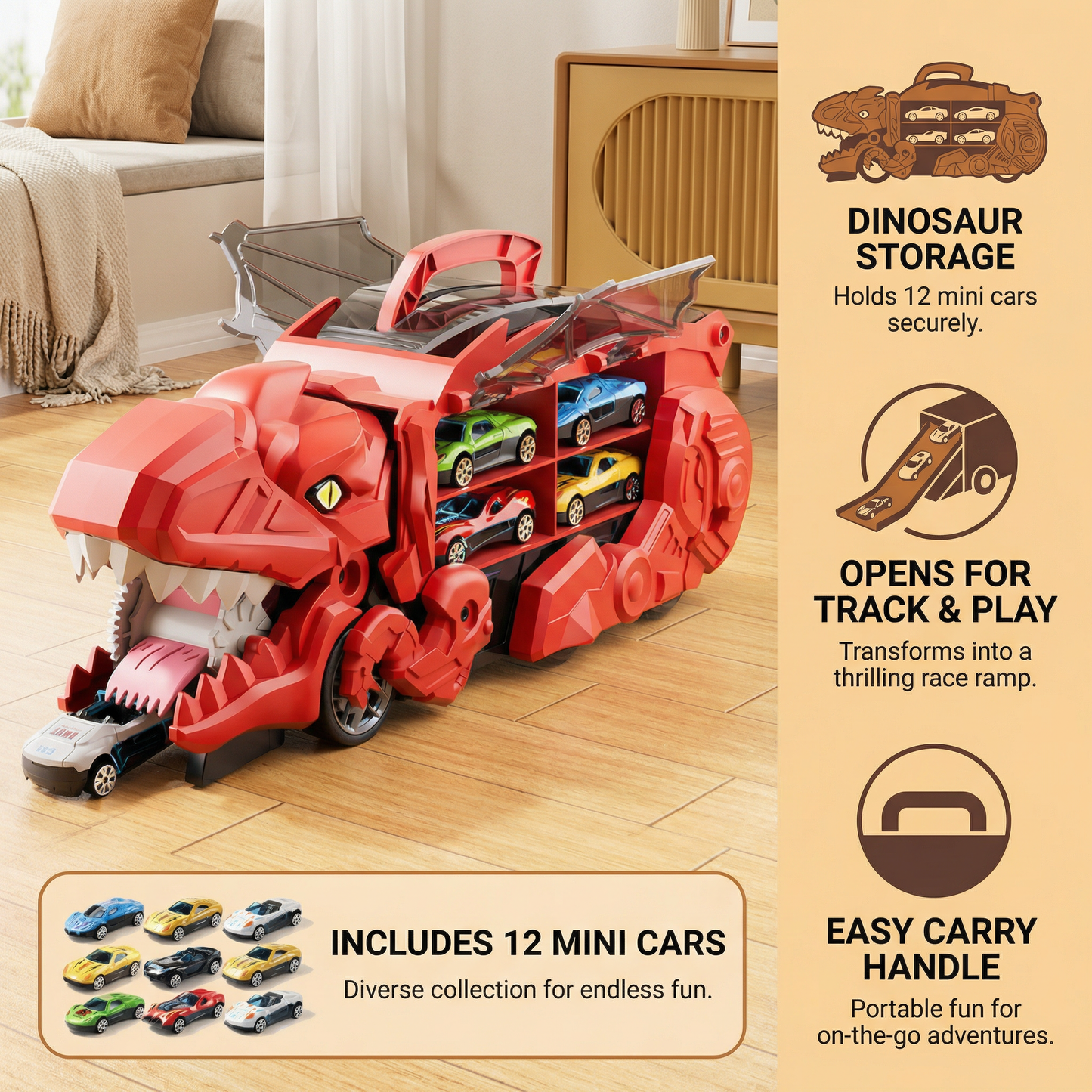 Dinosaur Car Game Truck
