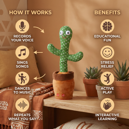 Talking Cactus - Interactive Children's Toy
