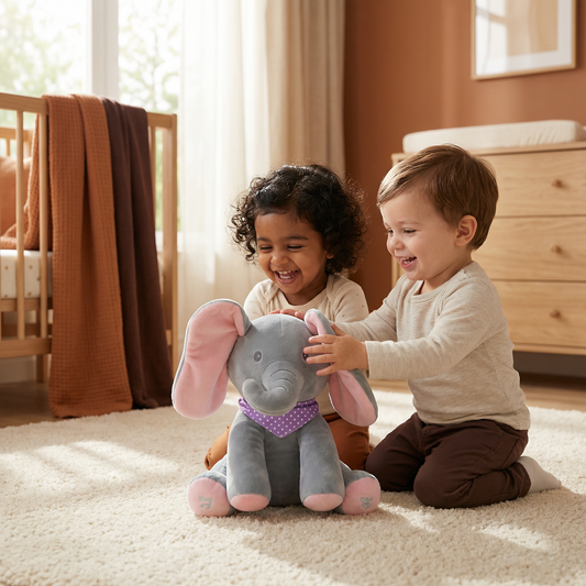 Peek-a-Boo Elephant - Interactive Plush Toy
