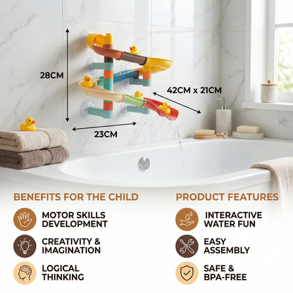 Duck slide bath toy