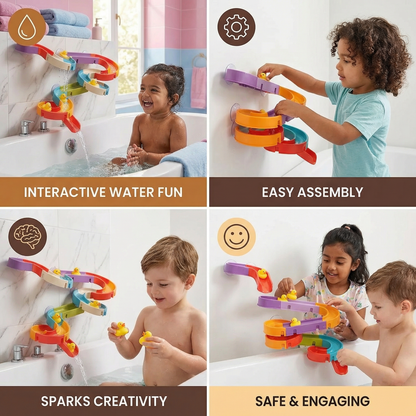 Duck slide bath toy