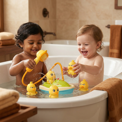 Duck Fountain Bath Toy with Shower Head