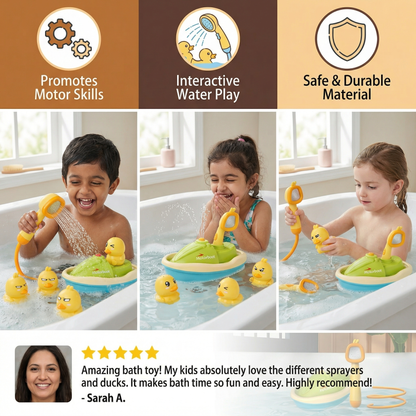 Duck Fountain Bath Toy with Shower Head